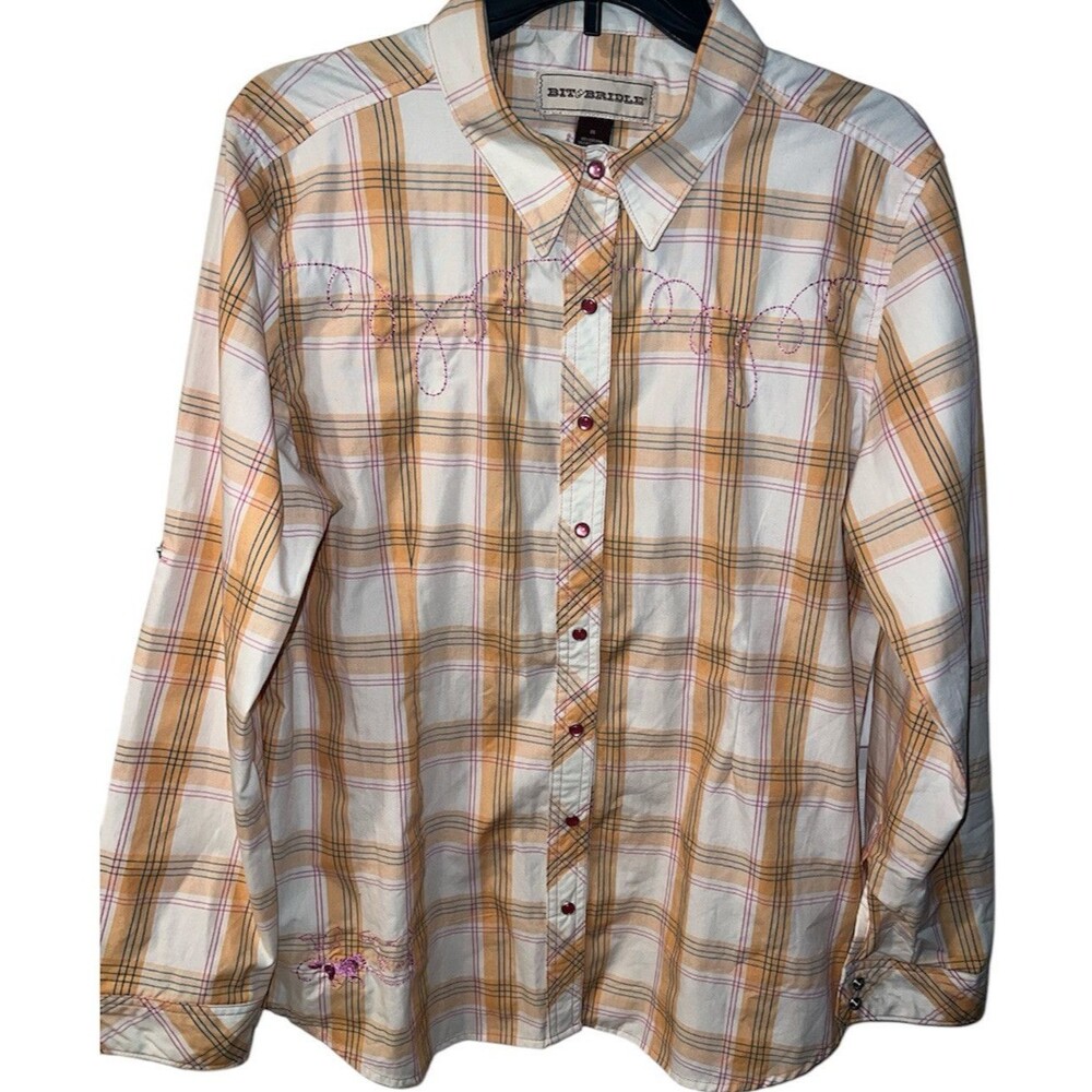 Yellow Plaid Button-Down Shirt